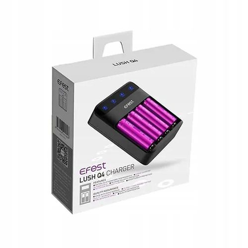 Ładowarka akumulatorów Efest LUSH Q4 z 4 gniazdami na Arena.pl