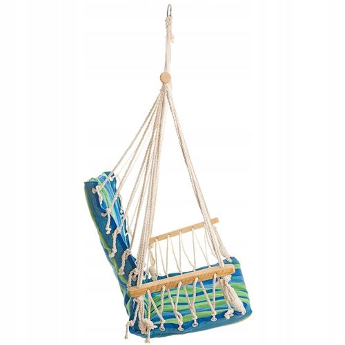 DUŻY FOTEL WISZĄCY HAMAK BRAZYLIJSKI HUŚTAWKA DO DOMU OGRODU + PODŁOKIETNIK na Arena.pl