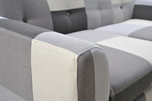Sofa dwuosobowa Patchwork grey mix na Arena.pl