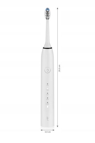 Szczoteczka soniczna do zębów 84tys r/min 5 Tryb 4 Końcówki INDUKCJA BIAŁA na Arena.pl