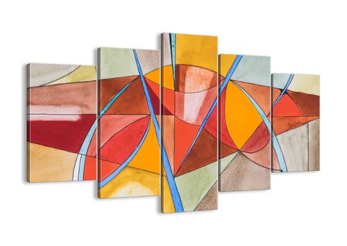 Obraz Na Płótnie - Kompozycja Figury - 150X100 Cm - Ea150X100-3960 na Arena.pl