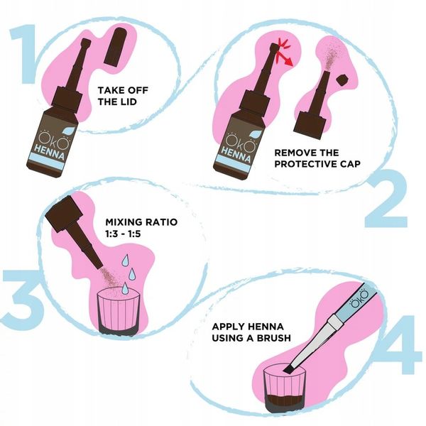 Henna do brwi ОКО Power Powder nr 03 5 g, dark brown zdjęcie 2