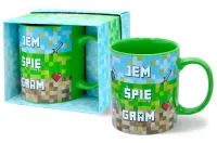 Pikselowy Kubek dla Gracza - „Jem, Śpię, Gram"