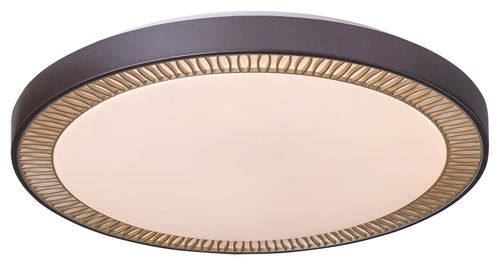 LAMPA sufitowa MATEA 3000 Rabalux okrągła OPRAWA plafon LED 40W 3000K - 6000K z pilotem plafoniera brązowa na Arena.pl