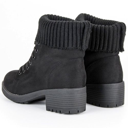 Sznurowane czarne botki r.39 na Arena.pl