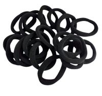 50 sztuk proste czarnych elastycznych gumek do włosów