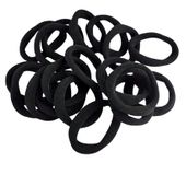 50 sztuk proste czarnych elastycznych gumek do włosów