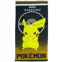 RĘCZNIK PLAŻOWY KĄPIELOWY 70X140 cm DLA DZIECI Pokemon Pikachu