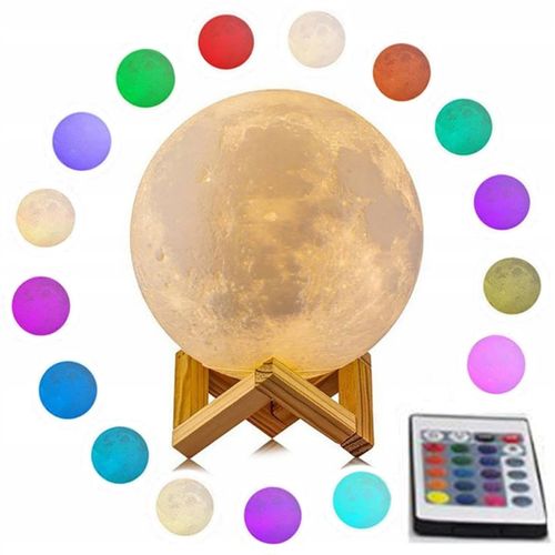 LAMPKA NOCNA 3D Księżyc 48cm MOONLIGHT RGB + pilot na Arena.pl