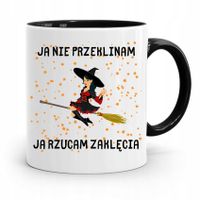 Kubek Czarny Śmieszny Zabawny Ja Nie Przeklinam Z Nadrukiem Ze Zdjęciem