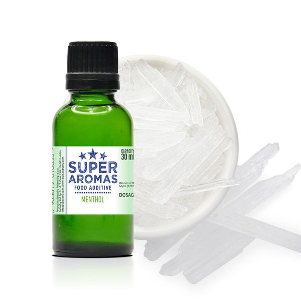 SUPER AROMAS dodatek spożywczy MENTHOL 30 ml zdjęcie 3