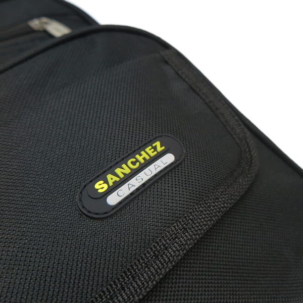 torba męska do pracy a4 sanchez casual - czarna zdjęcie 5