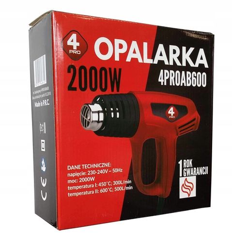 OTTENSTEN 4PROAB600 OPALARKA 2000W 450-600°C 230V na Arena.pl