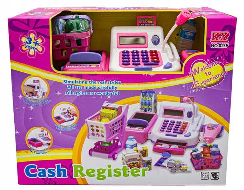 Edukacyjna Kasa Fiskalna Sklepowa Dla Dzieci Wózek Kalkulator Akcesoria na Arena.pl