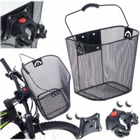 KX5068 Kosz rowerowy koszyk przedni metalowy clic