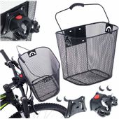 KX5068 Kosz rowerowy koszyk przedni metalowy clic