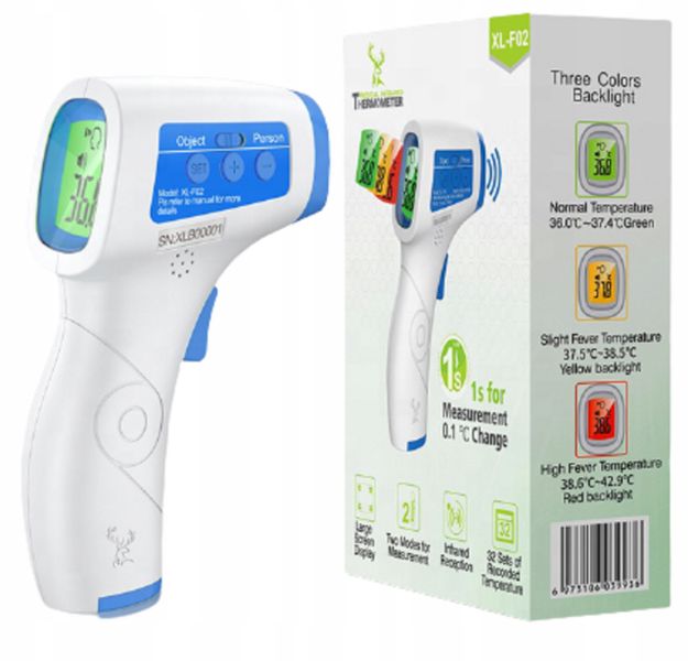 TERMOMETR LEKARSKI BEZDOTYKOWY NA PODCZERWIEŃ MED zdjęcie 4