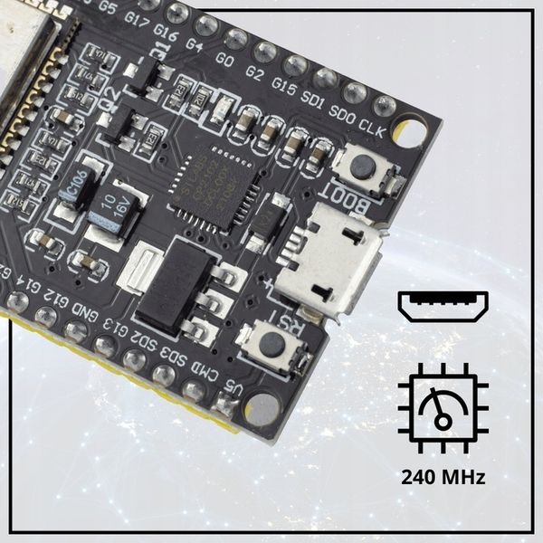 ESP-32S ESP-WROOM-32 ESP32 WiFi + Bluetooth NodeMCU 38-pin IoT DevKit zdjęcie 4