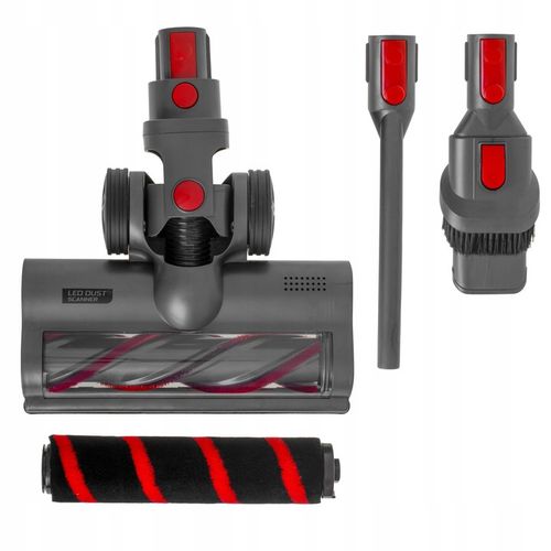 ODKURZACZ PIONOWY BEZPRZEWODOWY 31 kPa 400W HEPA Elektroszczotka LED na Arena.pl