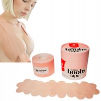 TAŚMA DO BIUSTU MODELUJĄCA UNOSZĄCA TAPING BEŻOWA 5cm x 5m + 6 NASTUNIKÓW!