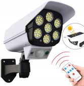 LAMPA SOLARNA 2w1 ATRAPA KAMERY LED Czujnik Ruchu Zmierzchu 475