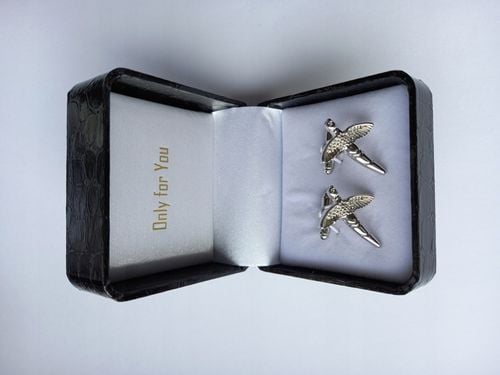 Spinki do mankietów EXC Ptak Bażant Przepiórka dla Myśliwego w Szkatułce na Arena.pl