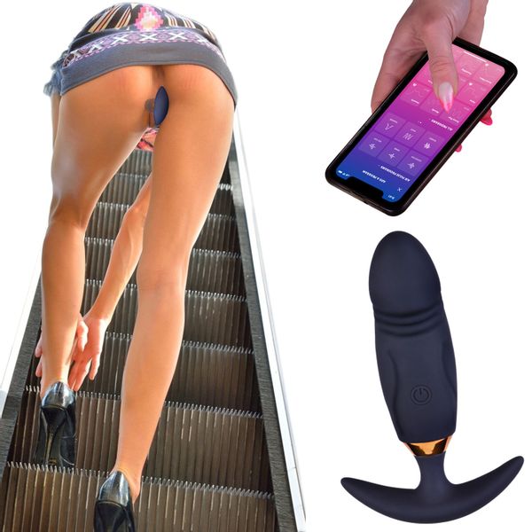 Korek Analny z Aplikacją Na Smartfona APP Czarny zdjęcie 9