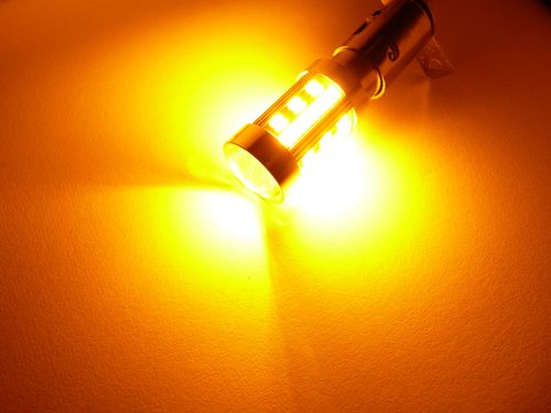 żarówka LED w21w wy21w T20 pomarańczowa canbus 105 SMD 12v can bus na Arena.pl