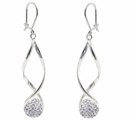 KOMPLET SREBRNY BIŻUTERII 925 DAMSKI Z CYRKONIAMI SWAROVSKI + GRAWER GRATIS zdjęcie 3