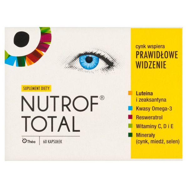 Nutrof Total luteina 60 kapsułek 30.11.2024r. zdjęcie 2