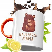 Kubek Pomarańczowy Dla Mamy Mamusi Dzień Mamy Z Nadrukiem Ze Zdjęciem