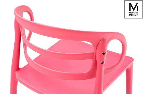 MODESTO krzesło MARCUS czerwone - polipropylen na Arena.pl