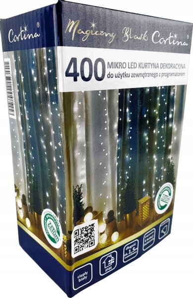 LAMPKI KURTYNA druciki mikro LED 8 FUNKCJI WEW/ZEW zdjęcie 2