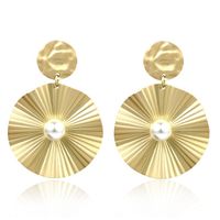 kolczyki podwójne koła z perłą k1060z