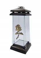 Znicz Kapliczka Lampion Piękna złoto