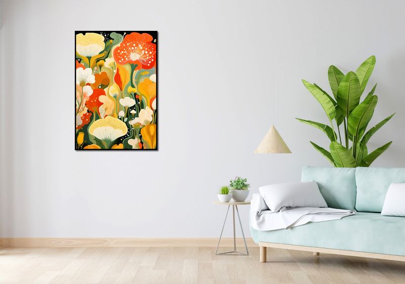 Plakat 68x98cm Kwiatowy Raj zdjęcie 4