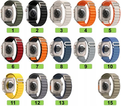 PASEK DO APPLE WATCH 2 3 4 5 6 7 8 9 10 SE 42MM 44MM 45MM 46MM 49MM 15 KOLR na Arena.pl