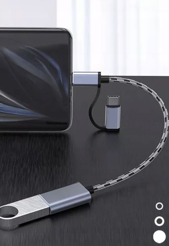 2 w 1 | Adapter | USB - A |--> USB-C |--> Micro - USB | na Arena.pl
