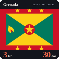 Karta eSIM Internet Grenada 3 GB na 30 dni - bez rejestracji