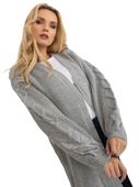 Kardigan-LO-SW-LK-3001.82P-szary ONE SIZE