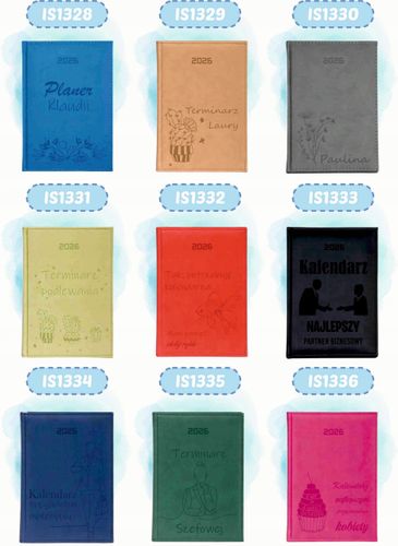 KALENDARZ A5 2026 dzienny KSIĄŻKOWY z grawerem PLANER Z TWOIM NAPISEM na Arena.pl