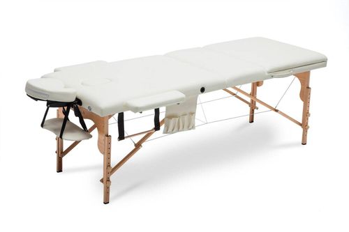 Stół, łóżko do masażu 3-segmentowe drewniane XXL na Arena.pl