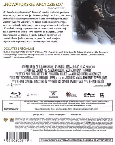 Grawitacja, Płyta Blu-Ray na Arena.pl