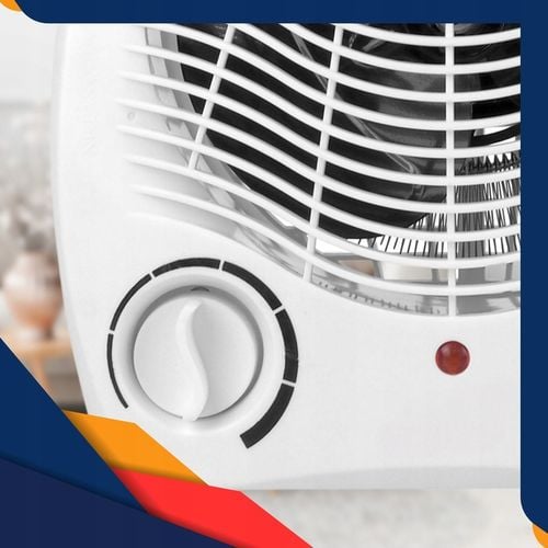 TERMOWENTYLATOR GRZEJNIK ELEKTRYCZNY FARELKA OGRZEWACZ Z TERMOSTATEM na Arena.pl