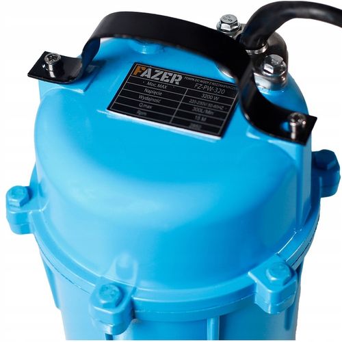 POMPA DO WODY CZYSTEJ BRUDNEJ SZAMBA Z ROZDRABNIACZEM SZLAMOWA 3200W +WĄŻ20 na Arena.pl