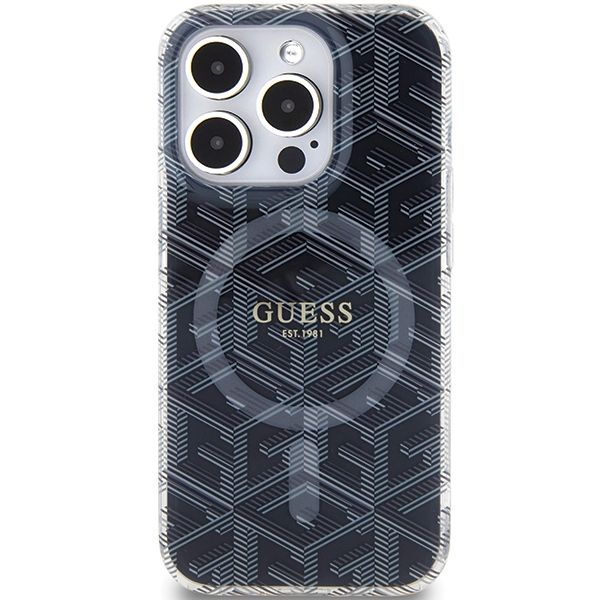 Etui Guess do iPhone 15 Pro, Czarny, MagSafe zdjęcie 3