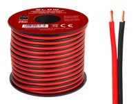 Przewód głośnikowy 2x1,50mm czarno-czerwony 25m