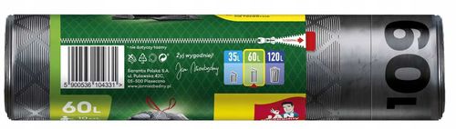 jan niezbędny worki ld magnum flex taśma 60l 10szt. - 5 op. na Arena.pl