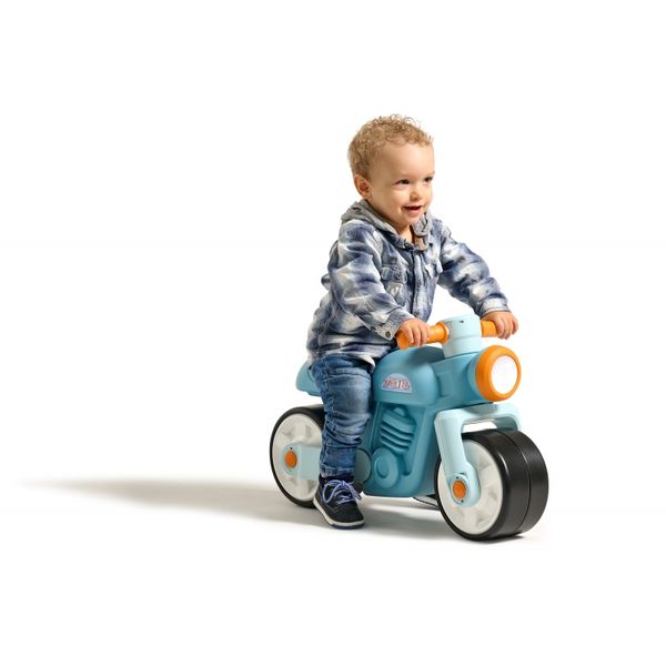 FALK Jeździk Biegowy Ciche Koła Motor Prem1er Retro Niebieski 1+ zdjęcie 7