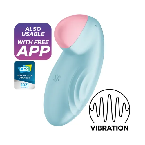 satisfyer tropical tip connect - stymulator z aplikacją, silikon, żołty na Arena.pl